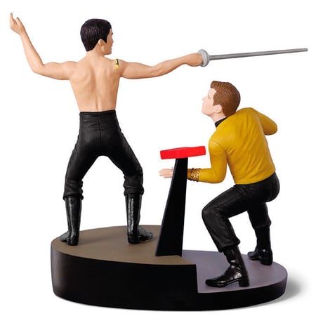 【ＵＳＡ直輸入】スタートレック　カーク　スール　魔の宇宙病　サウンド付き　オーナメント　フィギュア　hallmark　スタトレ　Star Trek 　カーク船長　加藤　TOS　宇宙大作戦