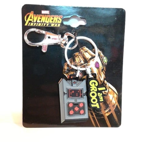 【USA直輸入】MARVEL　ガーディアンズオブギャラクシー　グルート　ゲーム　メタル　キーチェーン　キーホルダー　I am GROOT  マーベル　ガーディアンズ　スターロード　ラベジャーズ