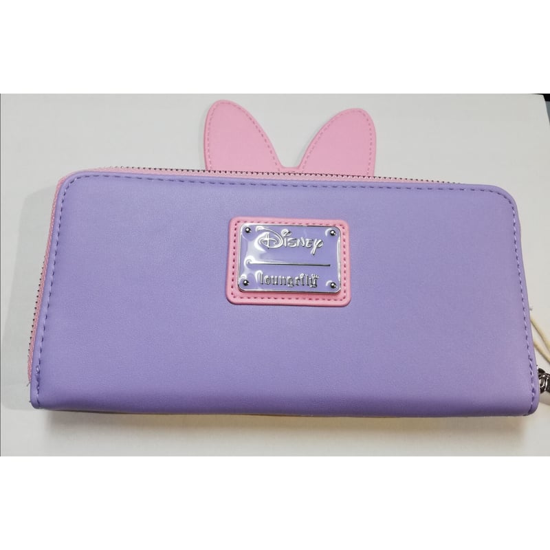 USA直輸入】 DISNEY デイジー 顔アップ ジップ アラウンド 長財布