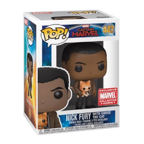【USA直輸入】POP!　MARVEL　ニック　フューリー Nick fury　キャプテンマーベル　447　FUNKO　ファンコ　フィギュア　マーベル  アベンジャーズ　コレクターコープス 限定品