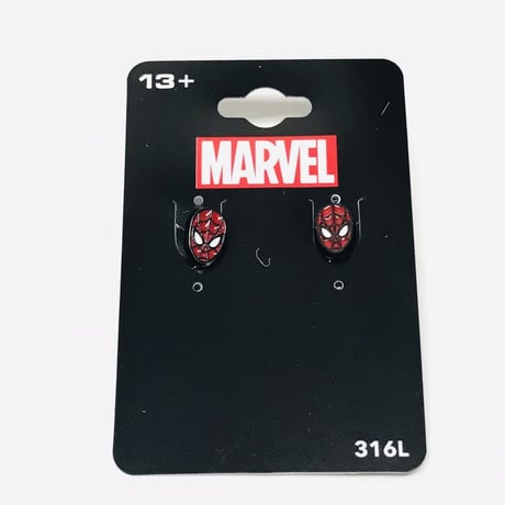 【USA直輸入】MARVEL　スパイダーマン　フェイス　ピアス　アクセサリー　マーベル  アベンジャーズ　ロゴ