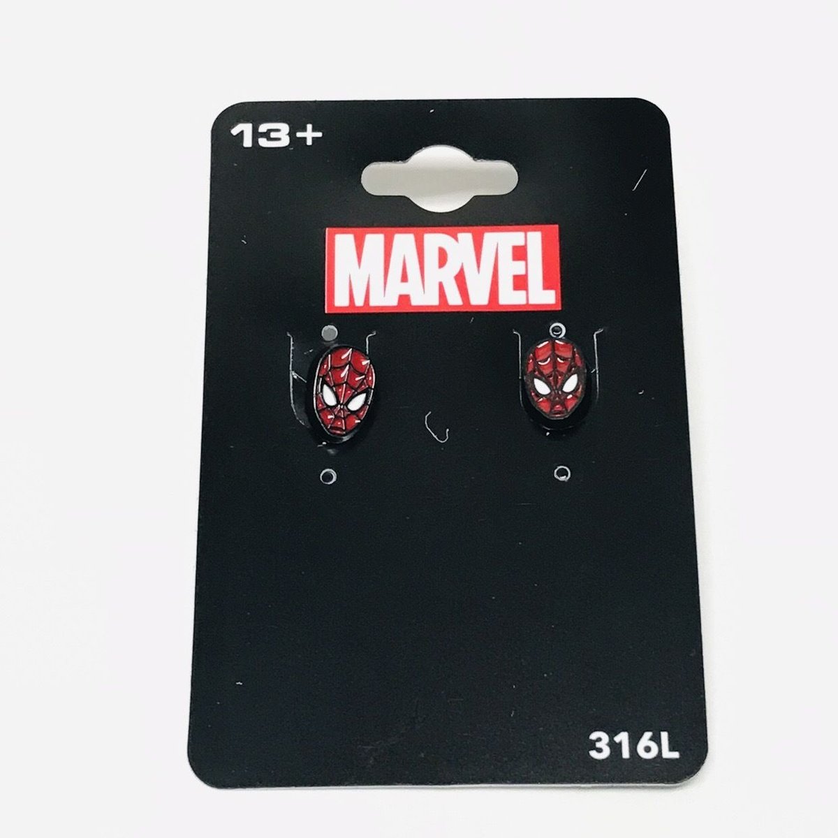 【USA直輸入】MARVEL スパイダーマン フェイス ピアス アクセサリー マーベル アベンジャーズ ロゴ