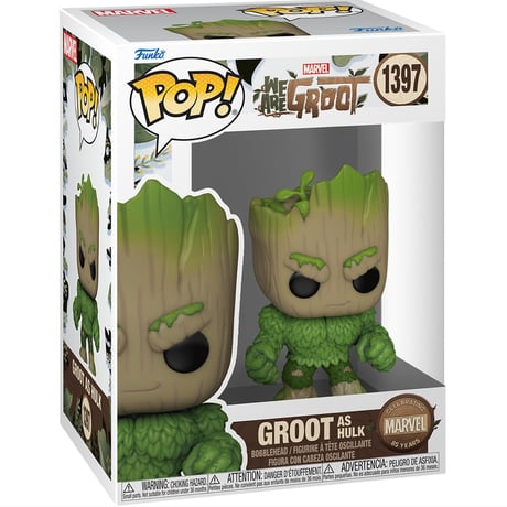 【USA直輸入】POP!　MARVEL　グルート　WA　ARE　GROOT　ハルク　FUNKO　ファンコ　GROOT AS　HULK　ウィーアーグルート　ガーディアンズ　1397