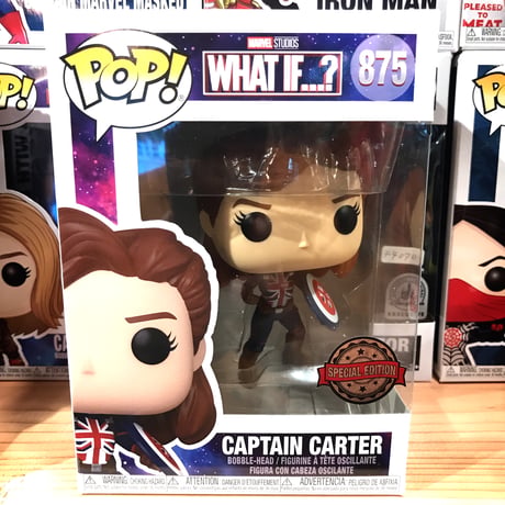【USA直輸入】POP!　MARVEL　What If 　キャプテンカーター　CARTER　875　限定品 　FUNKO　ファンコ　フィギュア　マーベル　DISNEY+　ディズニープラス  　カーター