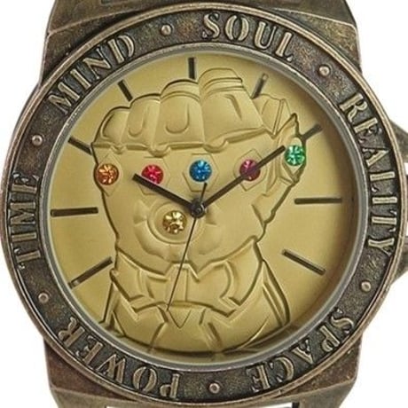 【USA直輸入】MARVEL　アベンジャーズ　インフィニティ　ガントレット　サノス　リストウォッチ　ベルト　腕時計　マーベル　インフィニティウォー