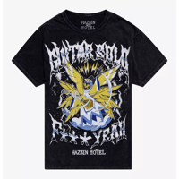 【USA直輸入】ハズビンホテル　アダム　ギター　Tシャツ ユニセックス　　半袖　アマプラ　ヘルヴァボス　adam 天使　エクソシスト