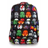 【ＵＳＡ直輸入】STARWARS　スターウォーズ　トルーパー　フェイス　総柄　リュック　ラウンジフライ　ストームトルパー