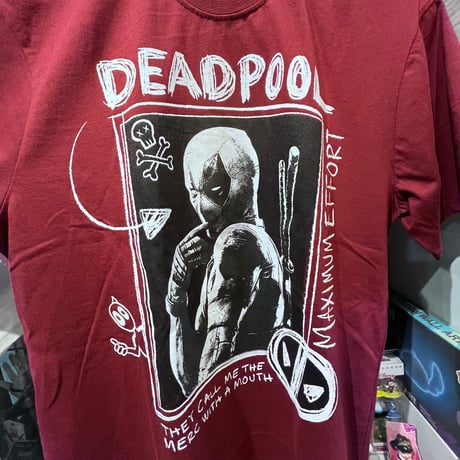 【USA直輸入】　MARVEL マーベル　デッドプール　俺ちゃん キャンバス　Tシャツ　映画　MCU　アメコミ　ヒーロー  deadpool