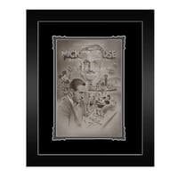 【USA直輸入】Disney　ウォルト ディズニー　ミッキー　蒸気船ウィリー　Steamboat Willie　アート パネル　NOAH ファインアート　クラシック　モノクロ