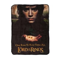 【USA直輸入】The Lord Of The Rings　ロードオブザリング  フリース　ブランケット　ポスター柄　フロド・バギンズ　力の指輪  　指輪物語