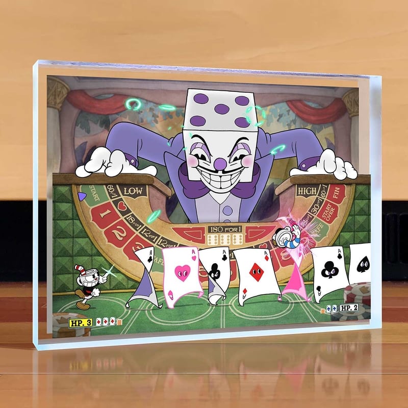 USA直輸入】カップヘッド Cuphead アクリル ブロック キューブ