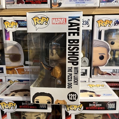【直輸入】POP!　MARVEL　ホークアイ　HAWKEYE　ケイト　ビショップ　ラッキー　1212　ピザドッグ　FUNKO　ファンコ　フィギュア　マーベル　ドラマ　ディズニープラス