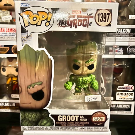 【USA直輸入】POP!　MARVEL　グルート　WA　ARE　GROOT　ハルク　FUNKO　ファンコ　GROOT AS　HULK　ウィーアーグルート　ガーディアンズ　1397