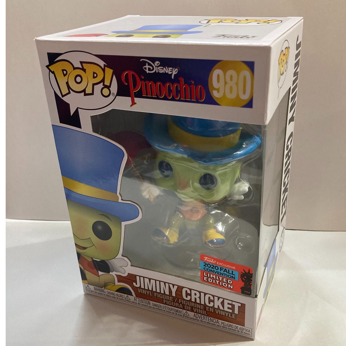 USA直輸入】POP! DISNEY ピノキオ ジミニー・クリケット 980 ポップ！ F