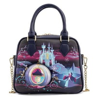 【USA直輸入】DISNEY　シンデレラ城　ショルダーバッグ　ディズニー　ディズニーランド　ラウンジフライ　 Loungefly　肩掛け バッグ　キャッスル　シリーズ　シンデレラ