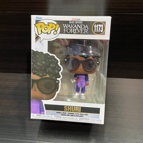 【USA直輸入】POP!　MARVEL　ブラックパンサー　ワカンダ　フォーエバー　シュリ　パープルスーツ　1173　FUNKO　ファンコ　フィギュア　マーベル