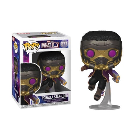 【USA直輸入】POP!　MARVEL　What If 　ティチャラ　スターロード　871　FUNKO　ファンコ　フィギュア　マーベル　DISNEY+　ディズニープラス　ドラマ　ホワット　イフ