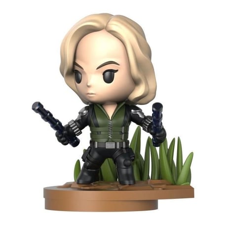 【USA直輸入】　MARVEL　Podz　ブラックウィドウ　フィギュア　マーベル　ケース付　コミックケイブ　インフィニティウォー