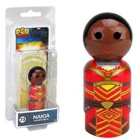 【USA直輸入】MARVEL　Pin Mate　ピン メイト　木製 フィギュア　ブラックパンサー　Black Panther　ナキア　73　2インチ　マーベル　フィギュア　ピンメイト