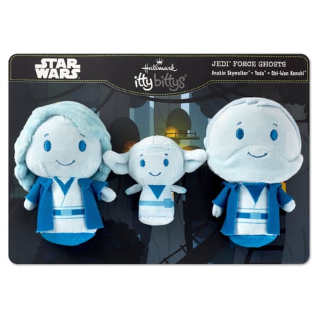 【USA直輸入】スターウォーズ　フォースゴースト　蓄光　ぬいぐるみ　セット　SET　ittybittys　約10ｃｍ　STAR WARS  アナキン　ヨーダ　オビワン