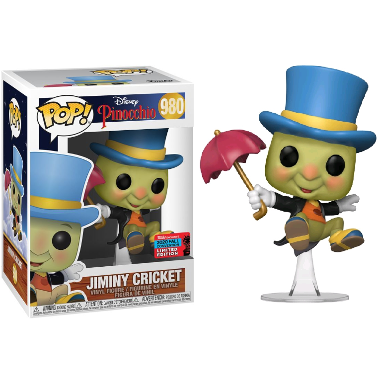 USA直輸入】POP! DISNEY ピノキオ ジミニー・クリケット 980 ポップ！ F