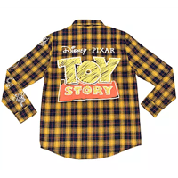 【USA直輸入】DISNEY　トイストーリー　Toy Story　フランネルシャツ　ネルシャツ　長袖　シャツ　ディズニー　ピクサー　ウッディ・バズ・スリンキー・レックス・ハム・エイリアン
