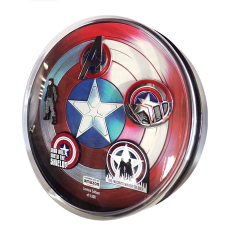【USA直輸入】MARVEL　マーベル　ウィンターソルジャー　ピン　バッチ　5個　セット　限定品　アクセサリー  ドラマ　DISNEY　ディズニープラス  　ファルコン　バッキー