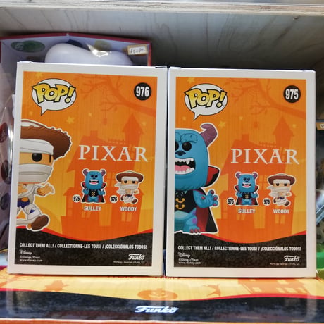 【USA直輸入】PIXAR　FUNKO　ハロウィーン　エクスクルーシブ ボックス　POP！　フィギュア　ポップ ＆ Tシャツ ＆ ピンズ ＆ シール　モンスターズインク　トイストーリー　ディズニー