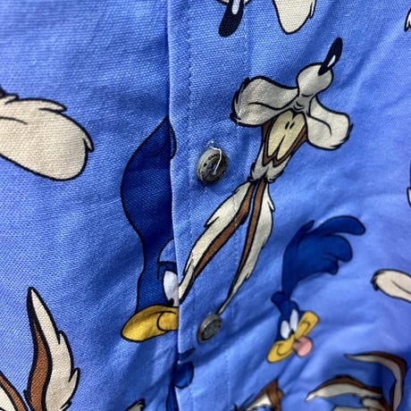 【USA直輸入】LOONEY TUNES　ルーニーチューンズ　ワイリーコヨーテ　ロードランナー　シャツ　コヨーテ　ルーニー　ローラン　Wile.e.Coyote Lode Runner　ワーナー