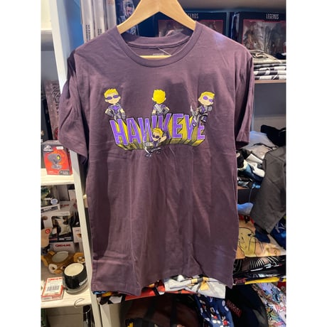 【USA直輸入】MARVEL　ホークアイ　HAWKEYE　ロゴ　Tシャツ　マーベル　ドラマ　ディズニープラス　Disney+　カートゥーン調