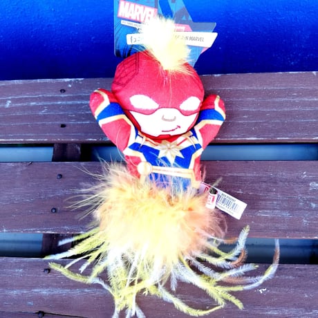 【USA直輸入】MARVEL　キャプテンマーベル　ふわふわ　プラッシュ キャット トイ　ぬいぐるみ　ペット・ファンズ・コレクション　マーベル　キャプテン・マーベル