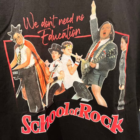 【USA直輸入】　SCHOOL　OF ROCK　スクール　オブ　ロック　Tシャツ　Lサイズ　映画　ムービー　学園もの　スクールオブロック　音楽　ジャック　ブラック