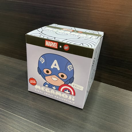 【USA直輸入】MARVEL　MEGAMOJI　メガモジ　キャプテンアメリカ　ビニール　バスト　フィギュア　マーベル　DISNEY　100％　ソフト　スティーブ　ロジャース　クリエヴァ