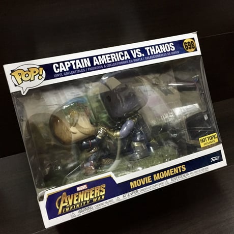 【USA直輸入】POP!　MARVEL　 アベンジャーズ　インフィニティ ウォー　キャプテン アメリカ　サノス　698 Funko Movie moments ポップ　マーベル　ファンコ 限定品