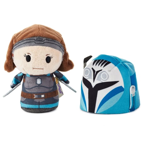 【USA直輸入】スターウォーズ　マンダロリアン　ボ・カターン　クライズ　ぬいぐるみ　ittybittys　約10ｃｍ　hallmark　STAR WARS  ヘルメット着脱　ボカターン