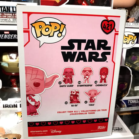 【USA直輸入】POP!　STAR WARS　スターウォーズ　ヨーダ　バレンタイン　421　FUNKO　ファンコ　フィギュア  ジェダイ