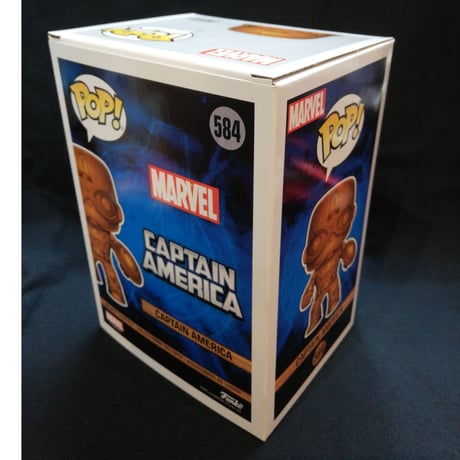 【USA直輸入】POP!　MARVEL　キャプテンアメリカ　 Wood Deco 　木目調Ver　584　FUNKO　ファンコ　フィギュア　マーベル　ウッド デコ　キャプテン　キャップ　アベンジャーズ
