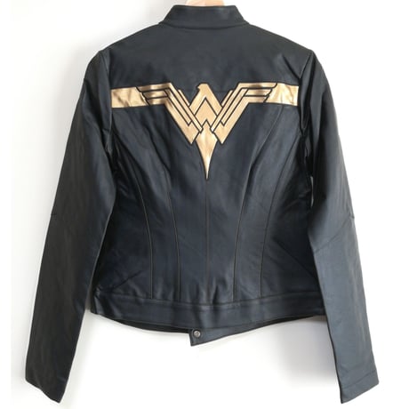 【USA直輸入】DC　ワンダーウーマン 　ジャスティスリーグ　フェイクレザー　レディース　ジャケット　モータージャケット 　DCコミックス　Wonder Woman
