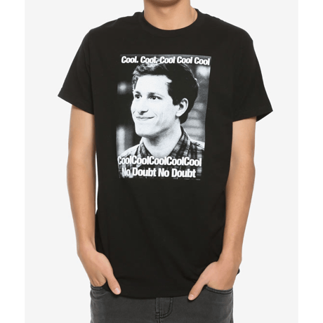 【USA直輸入】ブルックリン99　ジェイク・ぺラルタ　Cool　Tシャツ　ブルックリン・ナイン-ナイン　Brooklyn 99　アンディ・サムバーグ　刑事　ニューヨーク市警99分署