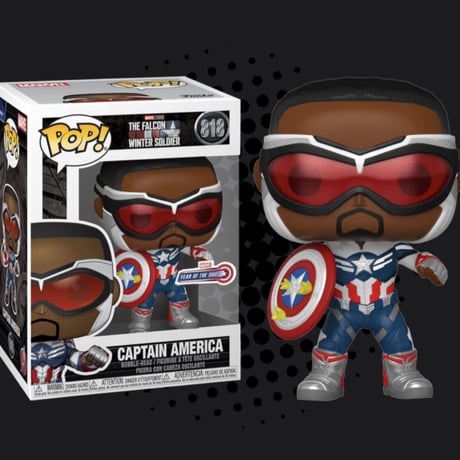 【AUS直輸入】POP!　MARVEL 　ファルコン＆ウィンターソルジャー　キャプテンアメリカ　818　限定品 　FUNKO　ファンコ　フィギュア　マーベル　バッキー　ファルコン