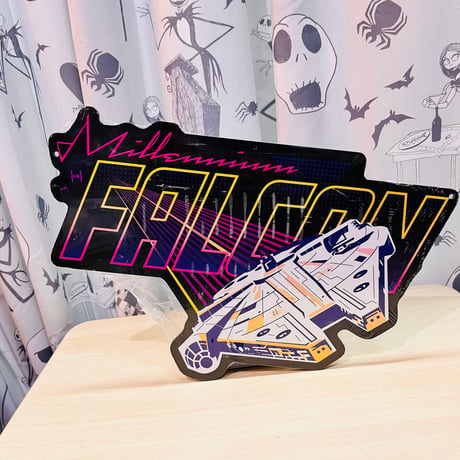 【USA直輸入】　STARWARS　スターウォーズ　ミレニアム　ファルコン　看板　サイン　オフィシャル　ライセンス　アメ雑　インテリア　ハンソロ