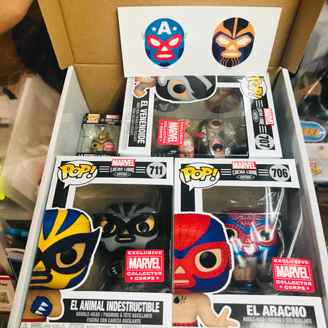 【USA直輸入】MARVEL　FUNKO　マーベル　コレクターコープス LUCHA LIBRE　　サブスクリプション　POP！　フィギュア　ポップ ＆ シール  ポケットPOP