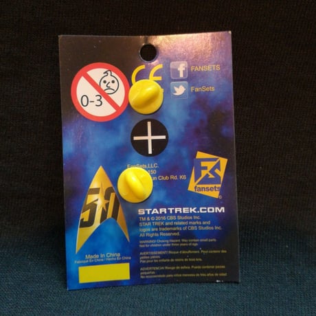 【ＵＳＡ直輸入】スタートレック　チェコフ　ピンズ　スタトレ  Star Trek　ピン　Chekov　デフォルメ　Pin