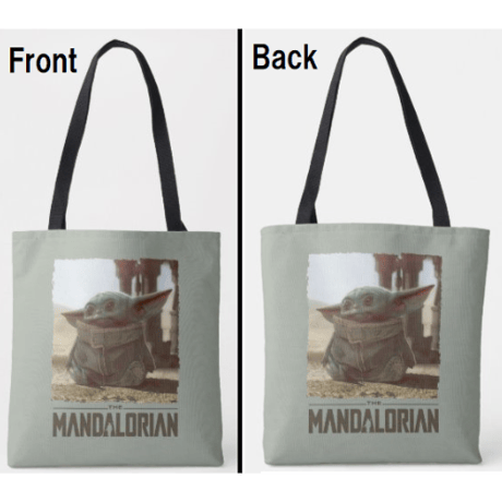 【USA直輸入】STARWARS　マンダロリアン　ザ・チャイルド　The Child 　トートバッグ　スターウォーズ  ベイビーヨーダ　ヨーダ　ディズニー デラックス　ドラマ 　トート　 バック
