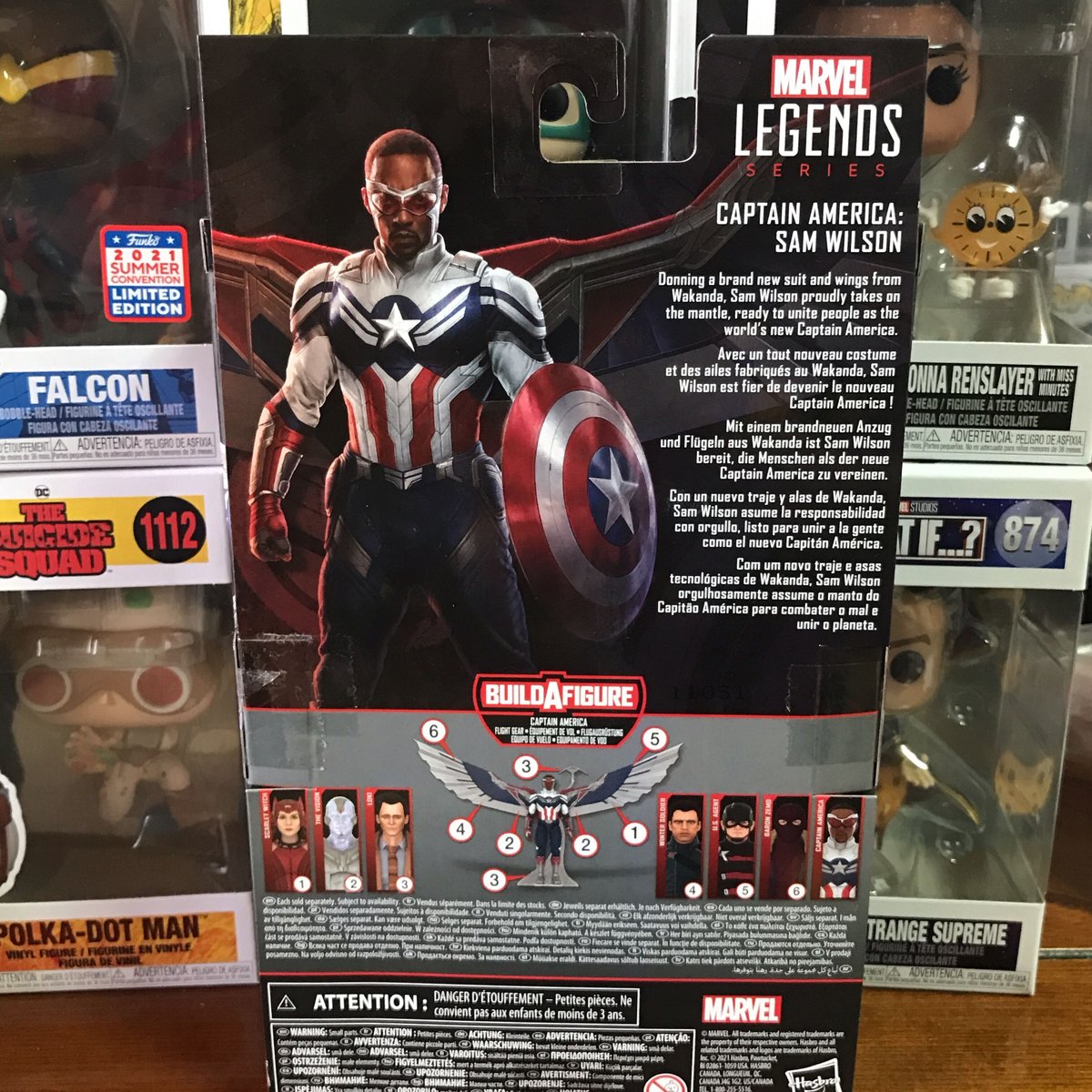 ファルコン フィギュア(ファルコン&ウィンターソルジャー)新品未開封 送料無料 USA直輸入】※訳あり MARVEL キャプテンアメリカ ファルコン