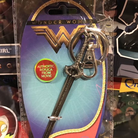 【ＵＳＡ直輸入】DCコミックス　ワンダーウーマン　映画　ソード　ピューター　刀　キーチェーン　キーリング　DC　ジャスティスリーグ