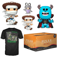【USA直輸入】PIXAR　FUNKO　ハロウィーン　エクスクルーシブ ボックス　POP！　フィギュア　ポップ ＆ Tシャツ ＆ ピンズ ＆ シール　モンスターズインク　トイストーリー　ディズニー