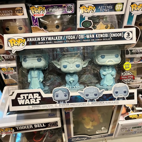 【AUS直輸入】POP!　スターウォーズ　フォースゴースト　限定　グロー　蓄光　　アナキン スカイウォーカー　ヨーダ　オビ ワン ケノービ　3パック　ファンコ　フィギュア　ポップ　STARWARS