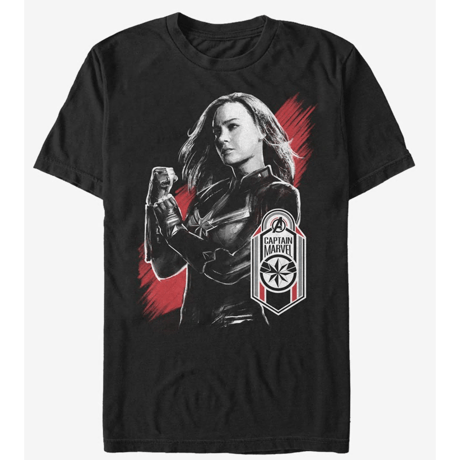 【USA直輸入】MARVEL　アベンジャーズ　エンドゲーム　キャプテンマーベル　タグ　Ｔシャツ　Sサイズ　マーベル　映画　MCU　Captain Marvel