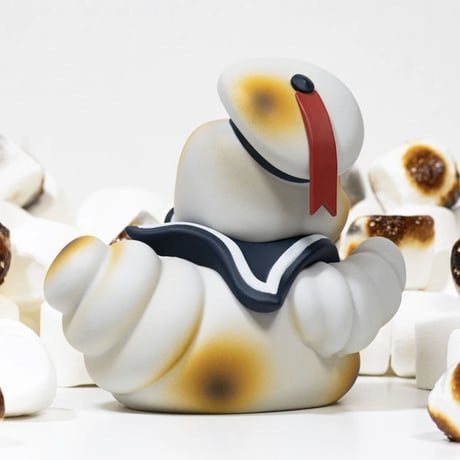 【USA直輸入】　ゴーストバスターズ　マシュマロマン　焼き　焦げ　stay puft　コレクタブル　ダック　TUBBZ　フィギュア　映画　あひる　ラバーダック 　Ghost Busters　アヒル